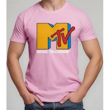 Imagem de Camiseta Camisa Algodão Feminina Masculina Adulto Televisão MTV Anos 8