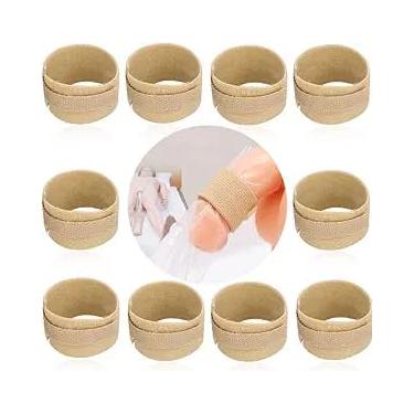 Imagem de 【Pacote com 40】 Alça ajustável para cateter para incontinência masculina – Faixa fixadora de cateter externo reutilizável para homens idosos a partir de 80 anos – Braçadeira peniana à prova de