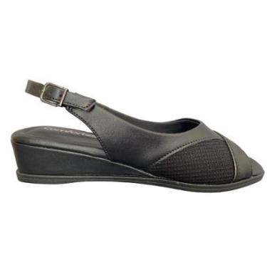 Imagem de Sandalia Feminina Anabela Comfortflex Peep Toe-Feminino