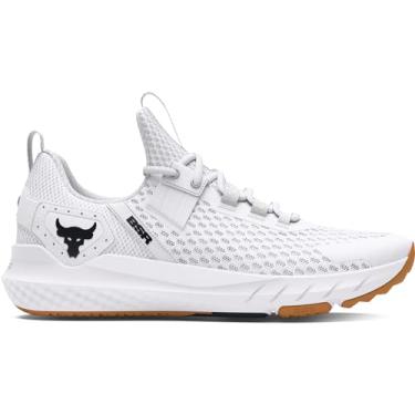 Imagem de Under Armour Tênis masculino Project Rock Blood Sweat Respect 4, (100) Branco/Cinza Distante/Preto, 7.5
