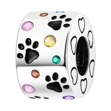 Imagem de Pingentes De Prata 925 Para Mulheres, Charms De Cão E Gato, Contas Par