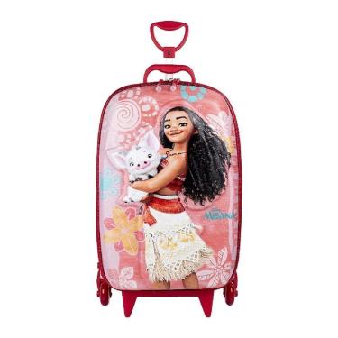 Imagem de Mala Infantil MaxToy Princesa Moana Rosa-Unissex