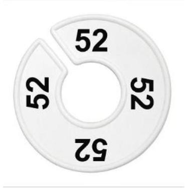 Imagem de Separador Para Cabide, Transparente Impressão - Central