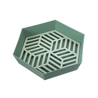 Imagem de Cesta de drenagem de filtro de pia lanches concisos cesta de drenagem de pia de porca (cor: branco) (verde)