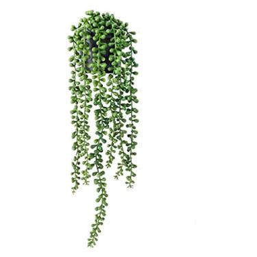 Imagem de NevStp Plantas de videira artificial penduradas hera folhas verdes decoração de jardim guirlanda uva sem vaso planta vegetação falsa acessórios para casa, 3, sem vaso