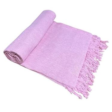 Imagem de Manta para Sofá King Gigante Algodão 3,00 x 1,80 Protetor Decoração(King Rosa Bebê)