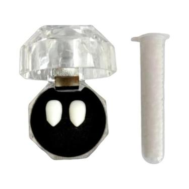 Imagem de Dentes De Vampiro Falsos Acessórios De Cosplay Para Halloween 1 Par 4 