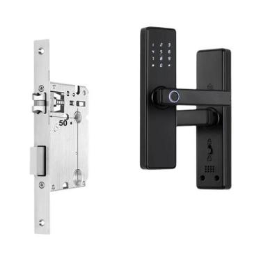 Imagem de Fechadura De Porta Biométrica Com Impressão Digital Em Vários Idiomas,