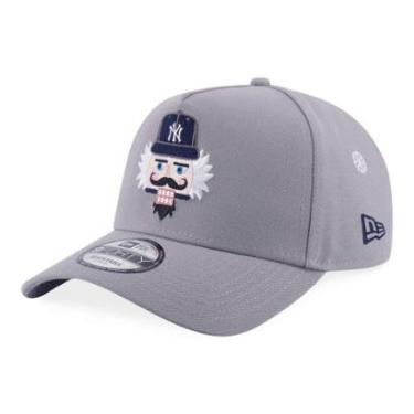 Imagem de BONE NEW ERA 9FORTY A-FRAME SNAPBACK NEW YORK YANKEES MLB CINZA-Masculino