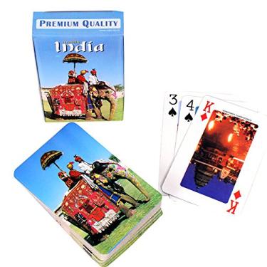 Imagem de Purpledip Premium Quality Playing Cards, Rajasthan: Indian Gift Souvenir