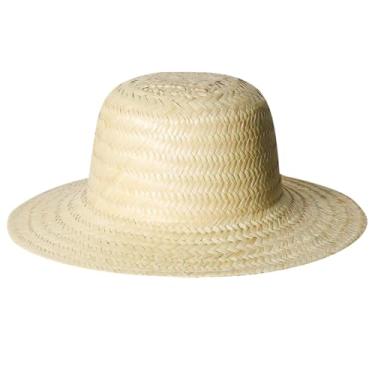 Imagem de Chapéu de Palha Natural Tradicional Jurema Preto Velho Umbanda Proteção Espiritual Fé Baiano Artesanal Confortável