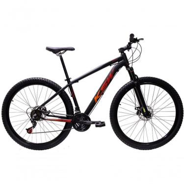 Imagem de Bicicleta Aro 29 Ksw Xlt 24v Freio A Disco Suspensão Mountain Bike Alumínio Preto-vermelho-laranja 15