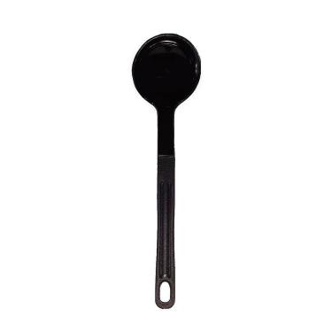 Imagem de Concha De Feijão Nylon Talher Cozinha Utensílio Preto 28Cm