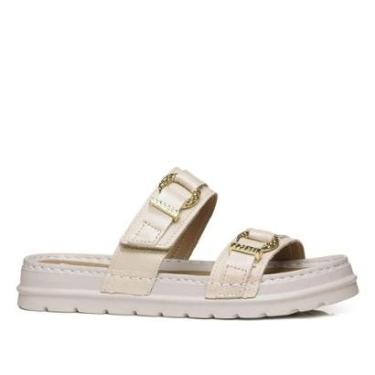 Imagem de Chinelo Pegada Feminino em Couro Off White 234703-01-Feminino