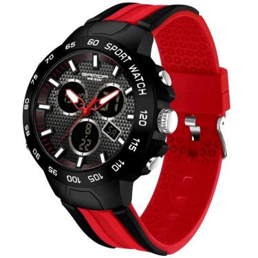 Imagem de Relógio Pulso Digital Masculino Display Duplo A Prova D`Água
