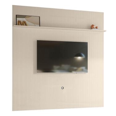 Imagem de Painel New Guaporé Para Tv 75 Polegadas Do Piso Ao Teto - Madetec Off White