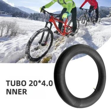 Imagem de Câmara De Ar Preta Para Bicicletas Fat 20x4.0 Para Motos De Neve, Bici