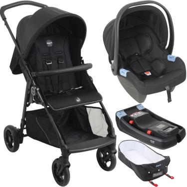 Imagem de Carrinho de Bebe Moises Bebe Conforto Base Burigotto Lui 22 Grafite