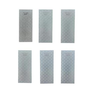 Imagem de Conjunto De Pedras De Afiar Facas De Cozinha Com Padrão De Colmeia De 