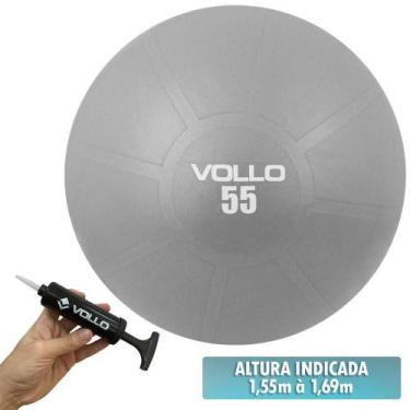 Imagem de Bola de PIlates e Fisioterapia Pélvica Vollo VP1034 55cm Com Bomba - V