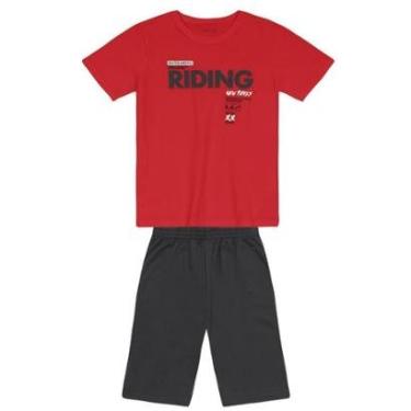 Imagem de Conjunto infantil menino skate em puff Brandili-Masculino