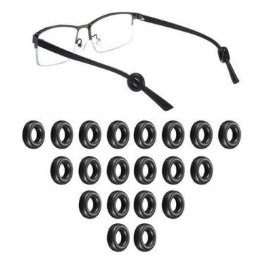 Imagem de 1 Par Suporte Gancho Aro Arco Silicone Óculos- Aro Preto - Ghc Acessór