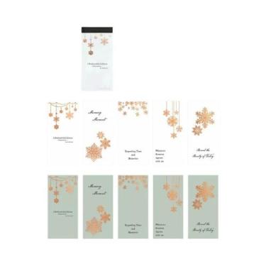 Imagem de Conjunto De Blocos De Notas Em Papel Metalizado Dourado E Prateado Com