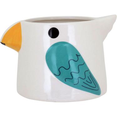 Imagem de CACHEPÔ VASO DECORATIVO ENFEITE PLANTA CERÂMICA 12x19x19cm CREME