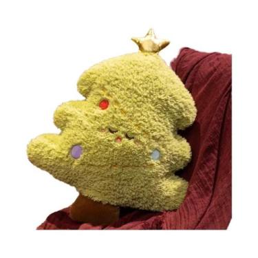 Imagem de Almofada De Pelúcia De Natal: Boneco Fofo De Papai Noel E Rena, Decora