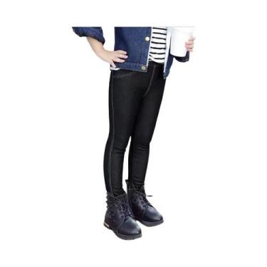 Imagem de Calças Leggings Jeans Skinny Bootcut Para Meninas, Quentes Para O Inve