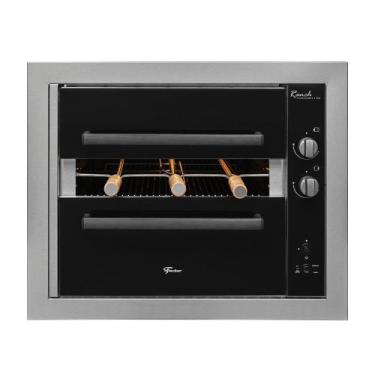 Imagem de Churrasqueira a Gás Fischer 3 Espetos Ranch, Inox, Bvolt