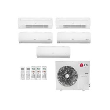 Imagem de Ar-Condicionado Multi Split Inverter LG 48.000 (2x Evap HW 9.000 + 1x Evap HW 12.000 + 2x Evap Cassete 1 Via 18.000) Só Frio 220V