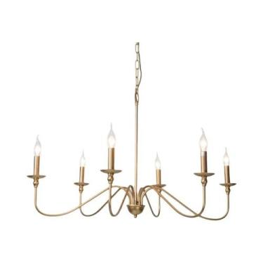 Imagem de Lustre De Teto Retro Preto E Dourado Estilo Americano Vintage Para Sal