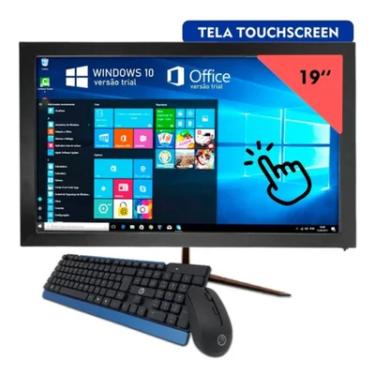 Imagem de Computador All In One PC I5 8GB Ram 240GB SSD Tela 19" Touchscreen wifi - Preto