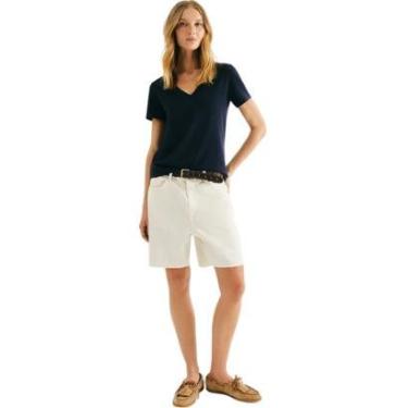 Imagem de Bermuda Hering Feminina Cintura Média Em Sarja-Feminino