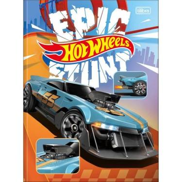 Imagem de Caderno Brochura Costurado Universitário Grande Hot Wheels 48 Folhas -
