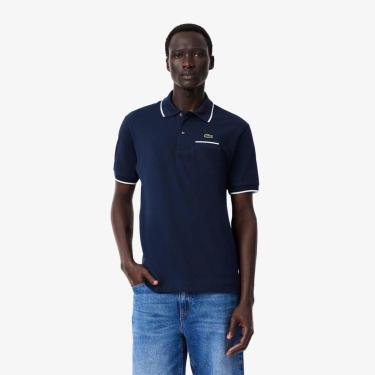 Imagem de Camisa Polo Lacoste Pocket Accent L.12.12 Masculina-Masculino
