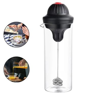 Imagem de Copo Mixer Misturador Elétrico com Copo 550ML para Café Leite Shake Whey Design em Vidr...