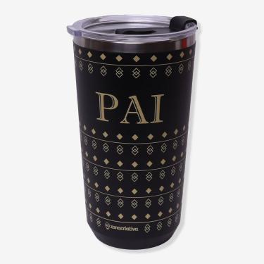 Imagem de Copo Térmico Copo Sky Pai Classic para Bebidas Quentes e Frias em Aço Inoxidável e Plástico com Tampa Hermética Paredes