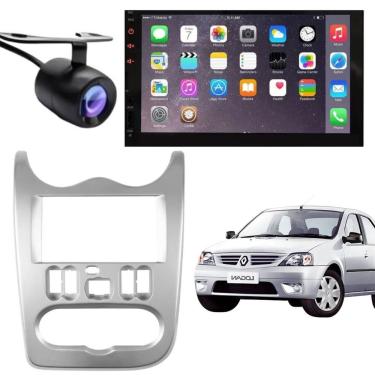 Imagem de Central Multimídia Automotiva 2 Din MP5 Player 7 Touch Screen USB Bluetooth Câmera de R...