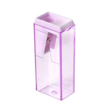 Imagem de Apontador Escolar com Depósito Brw Cores Pastéis 1 Unidade Roxo