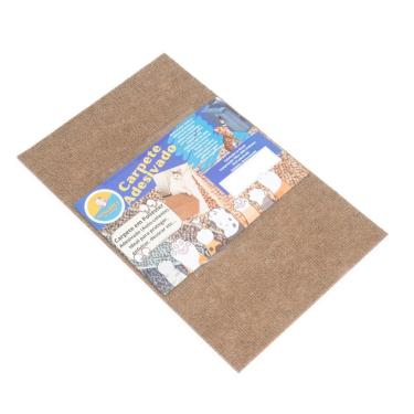 Imagem de Arranhador Adesivo para Gato OEM Protetor para Sofá e Cama Box em Carpete 100% Poliéster Bege 30x48cm 1 Unidade