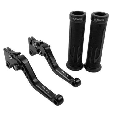 Imagem de Kit Manopla Manete Pop 110 100 Titan Fan Start Cargo A Lona - Stark Ra