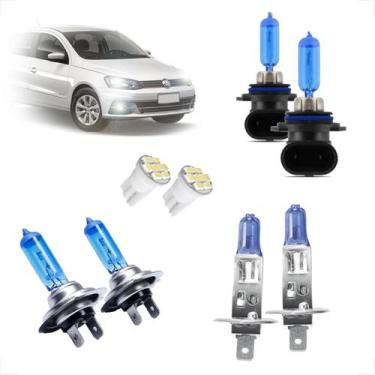 Imagem de Kit Lâmpadas Halógena Super Branca H7 H1 HB4 Farol Baixo Alto e Milha 