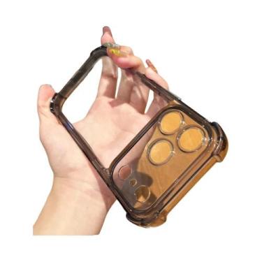 Imagem de Capa Transparente De Acrílico Luxuosa E À Prova De Choque Para iPhone 