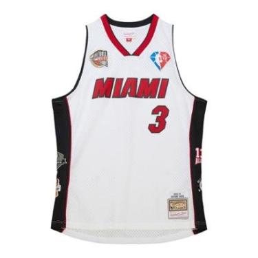 Imagem de Regata Mitchell & Ness NBA HOF Swingman Jersey Miami Heat Dwyane Wade Masculino-Masculino