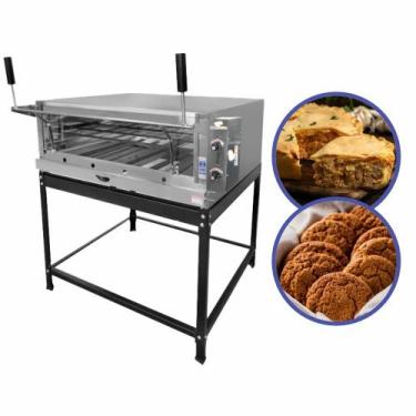 Imagem de Forno a Gás Com Pedra Refratária Para Pizza Pães 95x95 Copametal