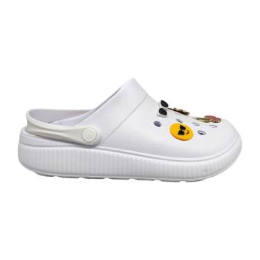 Imagem de Babuche Clog Feminino Eva Leve e Macio Com Bottons Moleca 5832101, Bra