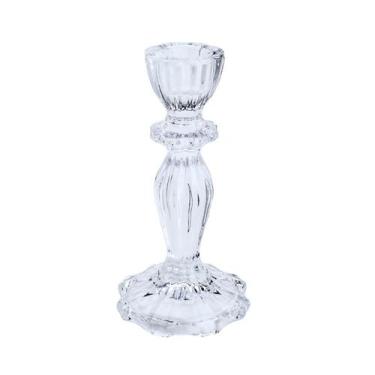 Imagem de CASTIÇAL DE VIDRO ARGOS 8CM x 16CM - Wolff
