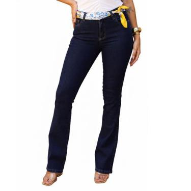 Imagem de Calça Jeans Flare Feminina Revanche - CA.FEM.00412, Jeans escuro, 44